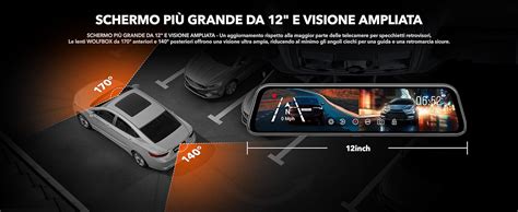 Wolfbox G S P Dash Cam Specchietto K Dashcam Retrovisore