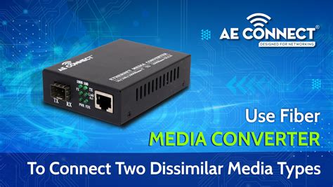 Fiber Media Converter To Connect Two Media Type | AE Connect