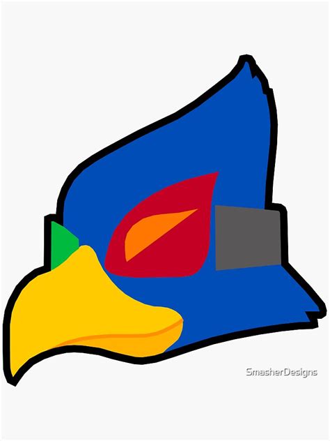 "SSBU falco stock icon" Sticker for Sale by SmasherDesigns | Redbubble