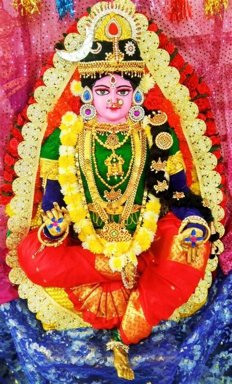 Sri Bala Tripura Sundari Alankaram At My Home Tripura Goddess