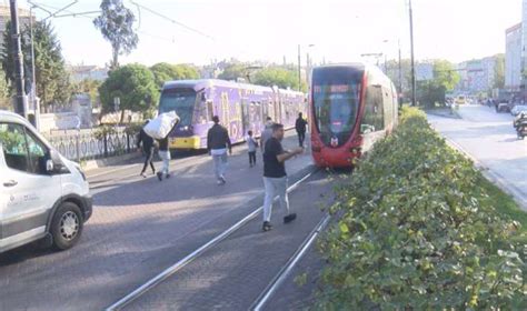 Stanbul Da Tramvay Raydan Kt Seferler Normale D Nd Son