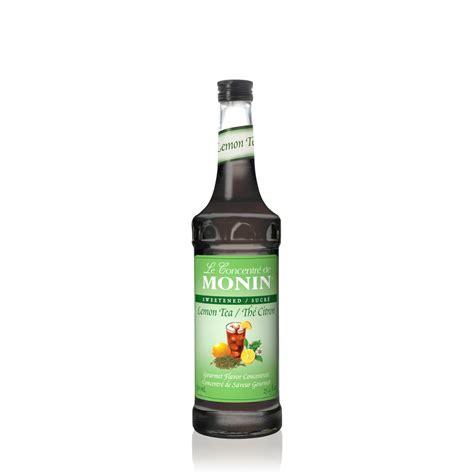 Monin Lemon Tea Concentrate Syrup Glass Bottle 750ml Lollicupstore