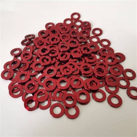 Red Titanium bolts and Washers – Baoji HOSN Titanium Co., Ltd.