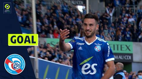 Goal Adrien Thomasson Rcsa Rc Strasbourg Alsace Fc Lorient