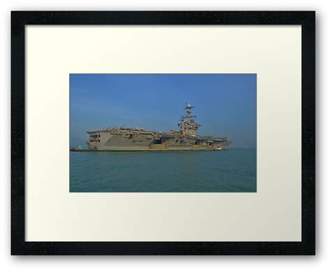 Us Aircraft Carrier Framed Prints By Fike2308 Redbubble