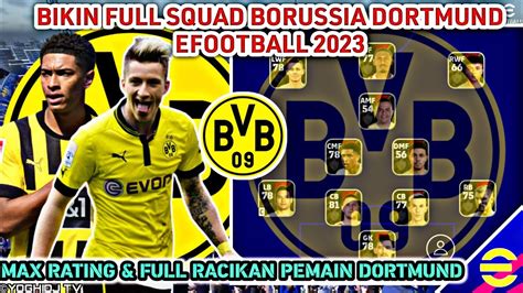 Bikin Full Squad Borussia Dortmund Efootball Mobile Full Max