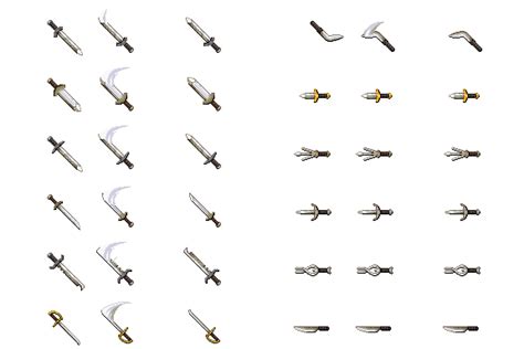 Rpg Maker Mv Weapon Sprite Sheets Bxeiwant