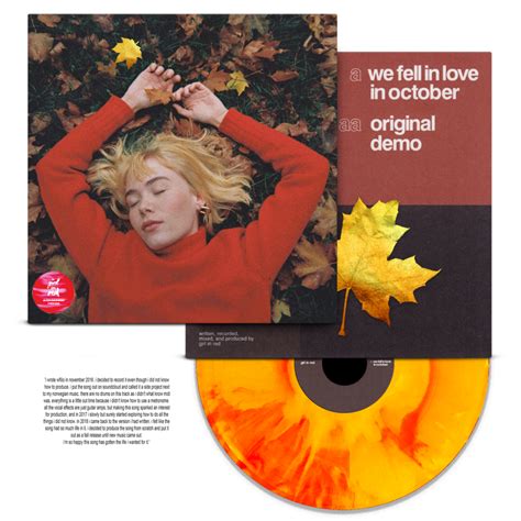 Girl In Red We Fell In Love In October 7 Vinyl Single Orange And Yellow — Assai Records