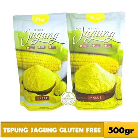 Jual Mugo Tepung Jagung Halus And Kasar Polenta Corn Meal Gluten Free 500gr Shopee Indonesia