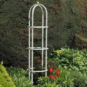 Steel Round Column Obelisk Lichen Green Harrod Horticultural Spalj