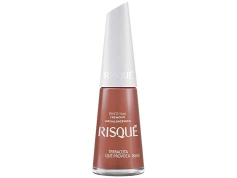 Esmalte Risqu Nude Cremoso Terracota Que Provoca Hipoalerg Nico Ml