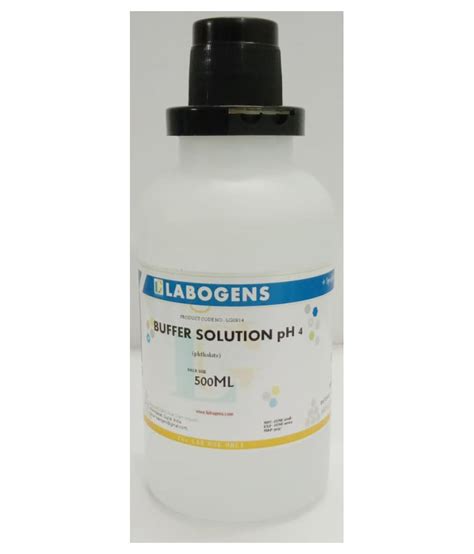 Buy LABOGENS BUFFER SOLUTION PH 4 Phthalate 500ML Online 299 From