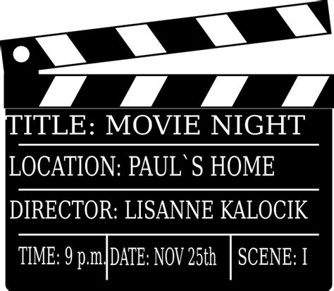 Movie Night Friday Clip Art At Vector Clip Art Online