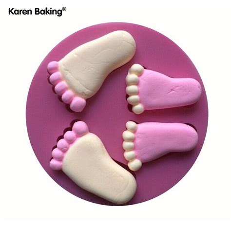 Beautiful Baby Foot Shape Silicone D Mold Cake Decorating Etsy