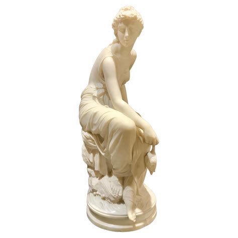 Italian Seated Figure Of A Carrara Marble Sculpture Of A Vestal Virgin For Sale At 1stdibs