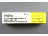 Betamethasone Valerate Cream USP 0.1%, 45 grams, Fougera (RX ...