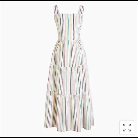 J Crew Dresses Jcrew Tiered Maxi Dress In Cotton Poplin Poshmark