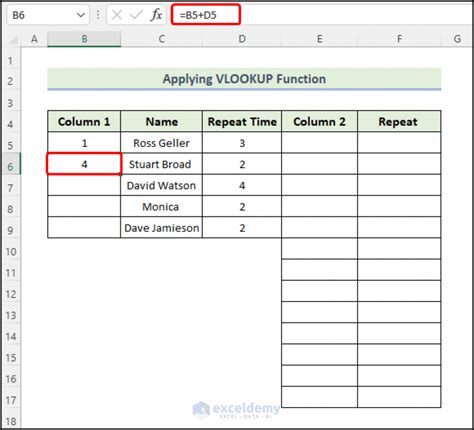 How To Repeat Rows In Excel Based On Cell Value 4 Easy Ways