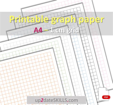 Printable Graph Paper 1 Cm Grid A4 Size Up2dateskills