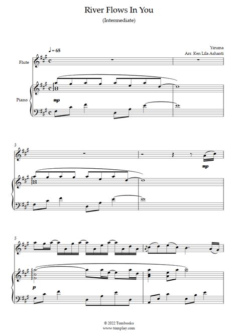 River Flows In You Intermediate Level Yiruma Violin Sheet Music Atelier Yuwa Ciao Jp