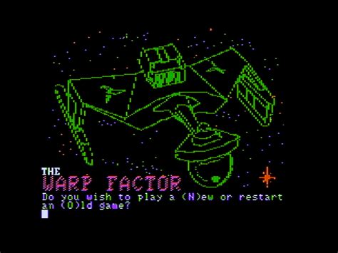 Screenshot Of The Warp Factor Apple II 1981 MobyGames