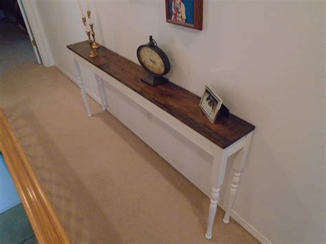 Long Thin Skinny Farmhouse Sofa Table Or Entry Table Or Console Table