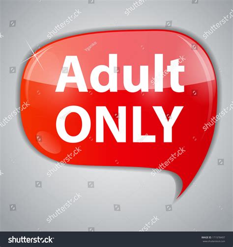 Warning Adult Only Xxx Concept Vector 스톡 벡터로열티 프리 171978497