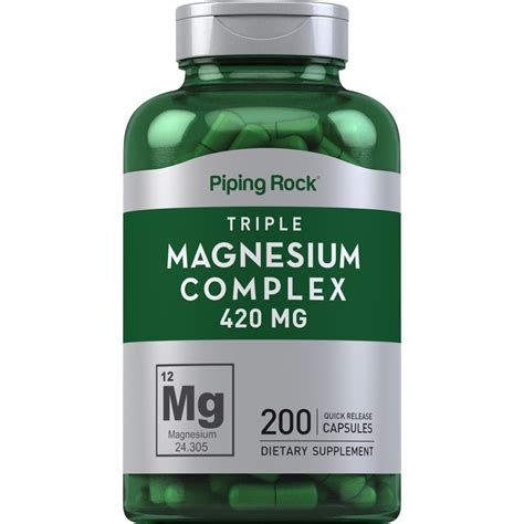 Triple Magnesium Complex 420 Mg 200 Quick Release Capsules