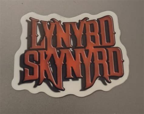 Free Lynyrd Skynyrd Band Sticker For Hard Hat Toolbox Xbox Playstation Water Bottle Other