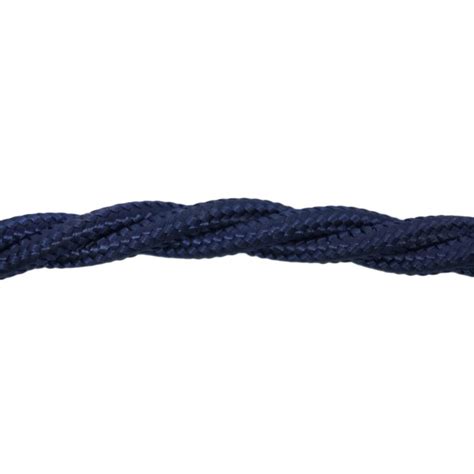 1m of Dark Blue Braided Cable (CABTRE31035) at UK Electrical Supplies