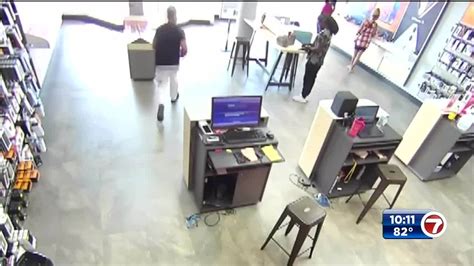 Security Camera Captures Suspect Stealing Phones At Boost Mobile Store In Northwest Miami Dade