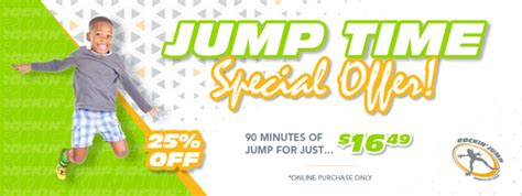 Promotions And Coupons Ofallon Mo Rockin Jump Trampoline Park