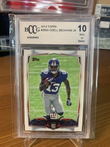 2014 Topps Odell Beckham Jr Rc 355 Rookie Card BCCG 10 EBay