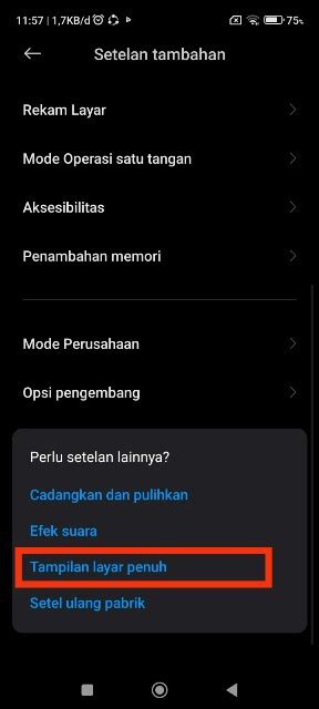 Cara Mengaktifkan Mode Layar Penuh Di Hp Xiaomi Layar Jadi Lebih Luas