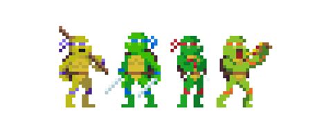 Teenage Mutant Pixel Turtles Pixeljoint