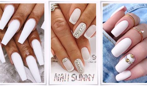 Matte White Nail Art Design And Ideas For 2023 Fancy Nail Art