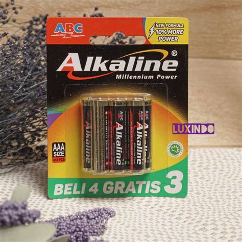 Jual Baterai ABC Alkaline AAA Isi 7 Pcs 1 5V Shopee Indonesia