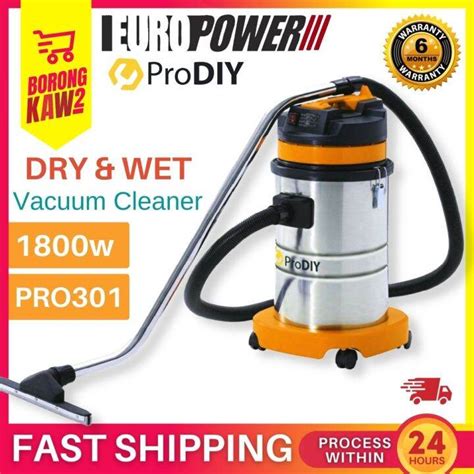 Prodiy Pro301 Europower Eurox Vac5001 1800w 30l Wet And Dry Heavy Duty