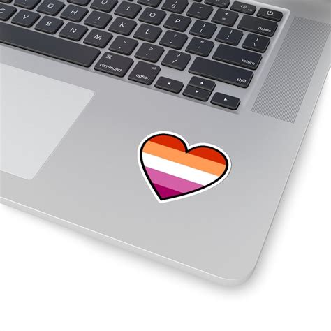 Community Lesbian Sticker Lesbian Pride Sticker Orange Etsy