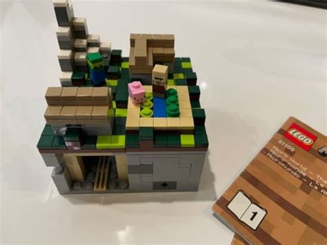 Lego Minecraft Micro World The Village Used Complete Ebay