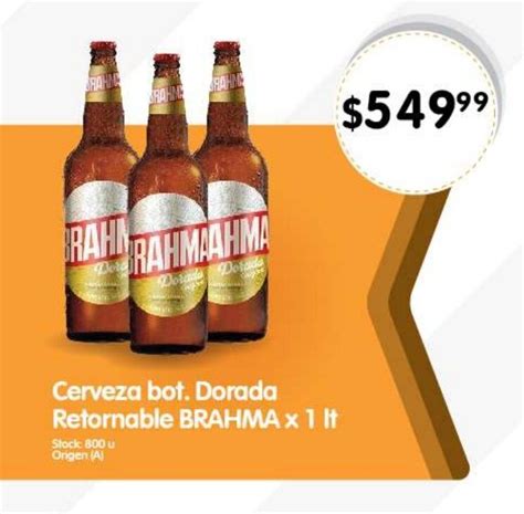 Cerveza Dorada Retornable Brahma X It Oferta En Supermercados