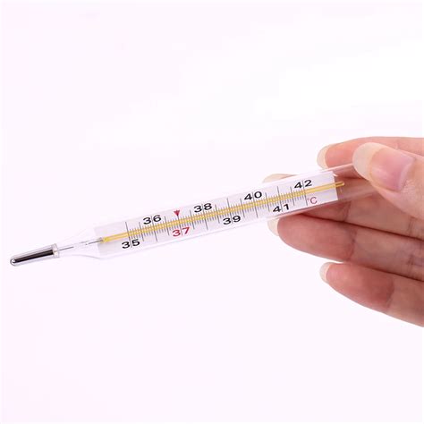 2019 Adult/Baby Thermometer Medical Mercury Glass Thermometer Large ...