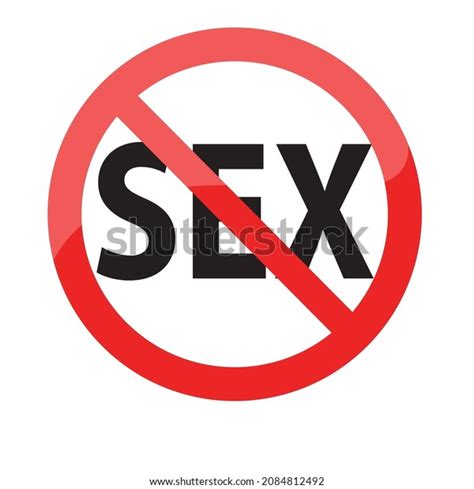 No Sex Sign Sticker Vector Stock Vector Royalty Free 2084812492