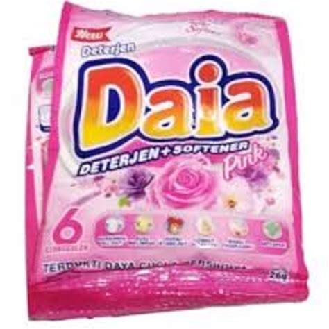 Deterjen Rencengan Bubuk Daia Kemasan Sachet Gram Romantic Pink