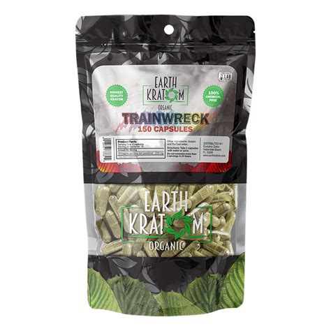 Ct Trainwreck Kratom Capsules Earth Kratom