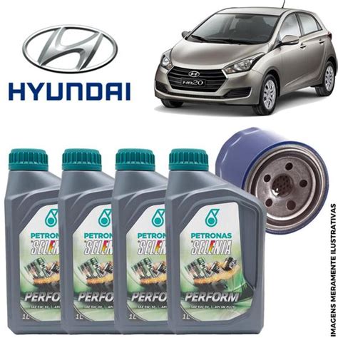 Kit troca de oleo do Hyundai HB20 1 6 16v Flex Selenia Autopeças