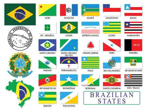 Bandeira De Todos Os Estados - Bandeiras Dos Estados Brasileiros Vetores, Ícones e Planos de Fundo ...