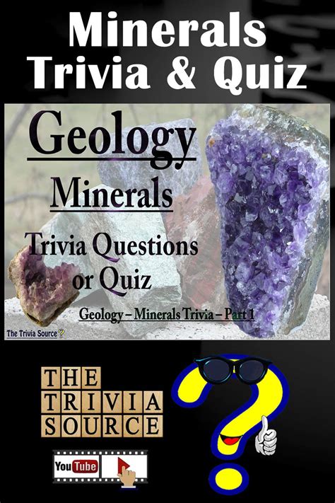 Minerals Trivia Quiz Trivia Questions Trivia Trivia Quiz