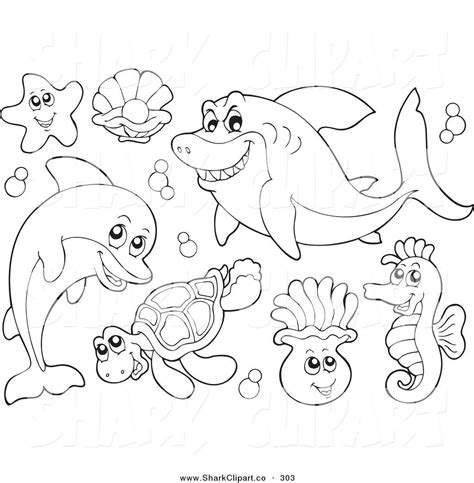 Ocean Animals Coloring Pages For Preschool - coloring.edu.pl