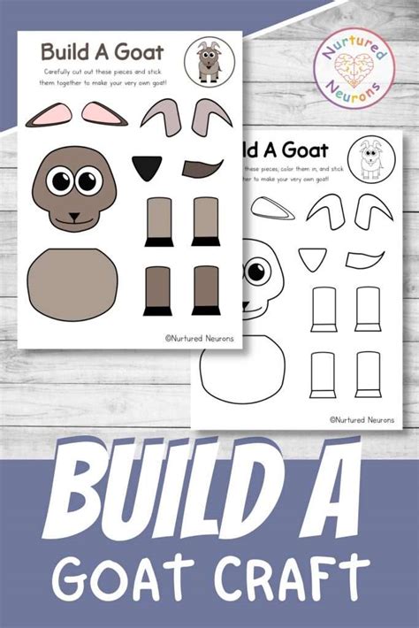 Build A Goat Craft A Farmyard Cut And Paste Activity Nurtured Neurons